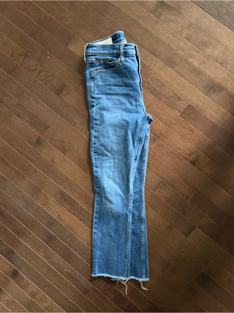 GAP Women's Light Blue Straight-Leg Jeans Sz 4 Regular - Picture 2 of 4